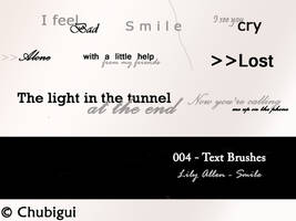 004 - text brushes- Lily Allen