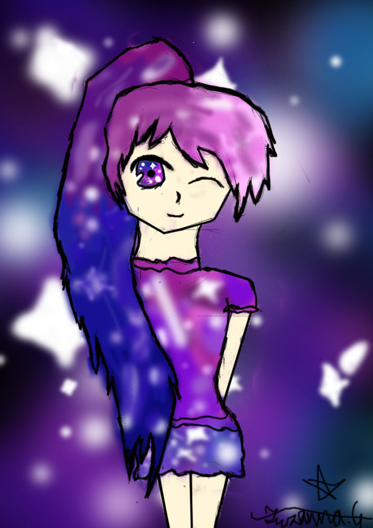 Galaxy Girl by zuziayagami on DeviantArt