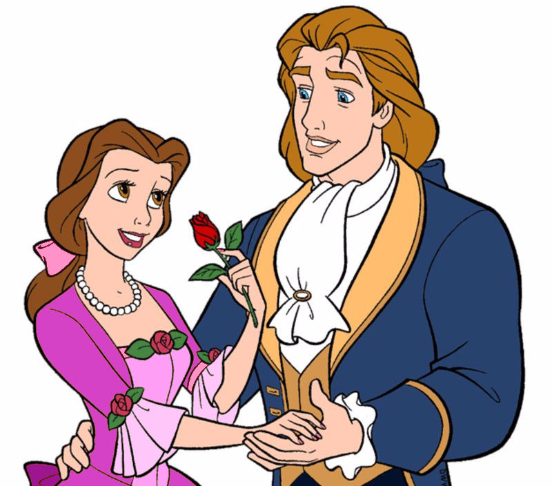 Belle And Prince Adam by Glittertiara on DeviantArt