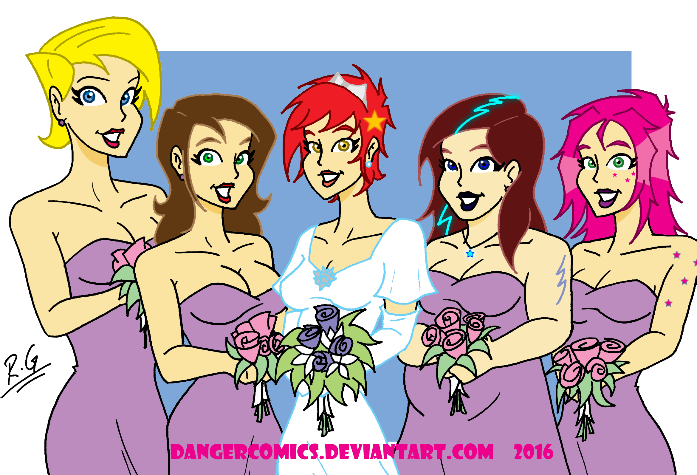 Holly and her Bridesmaids by DANGERcomics on DeviantArt