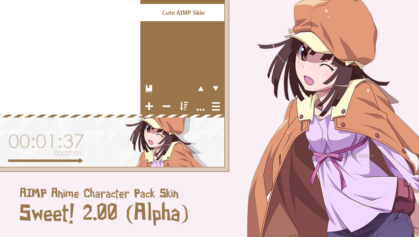 Sweet 2.00 Alpha - Anime Pack Skin for AIMP4