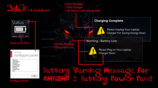 Battery Alert for Omnimo 2