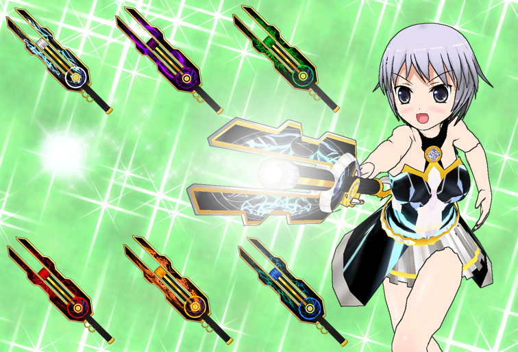Battle Girl Highschool Gunblade pack by Daiger1975 on DeviantArt
