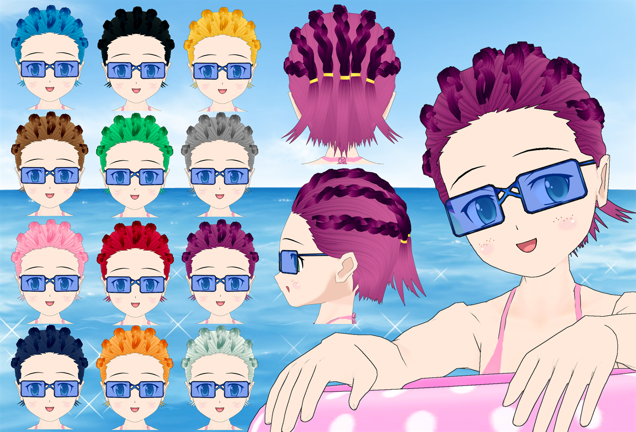Short Braided Hair pack by Daiger1975 on DeviantArt