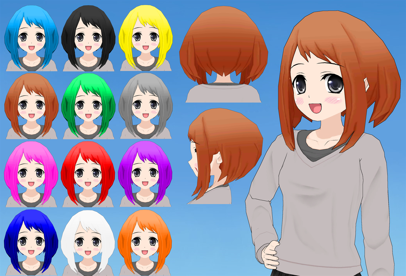 Ochako Hair pack by Daiger1975