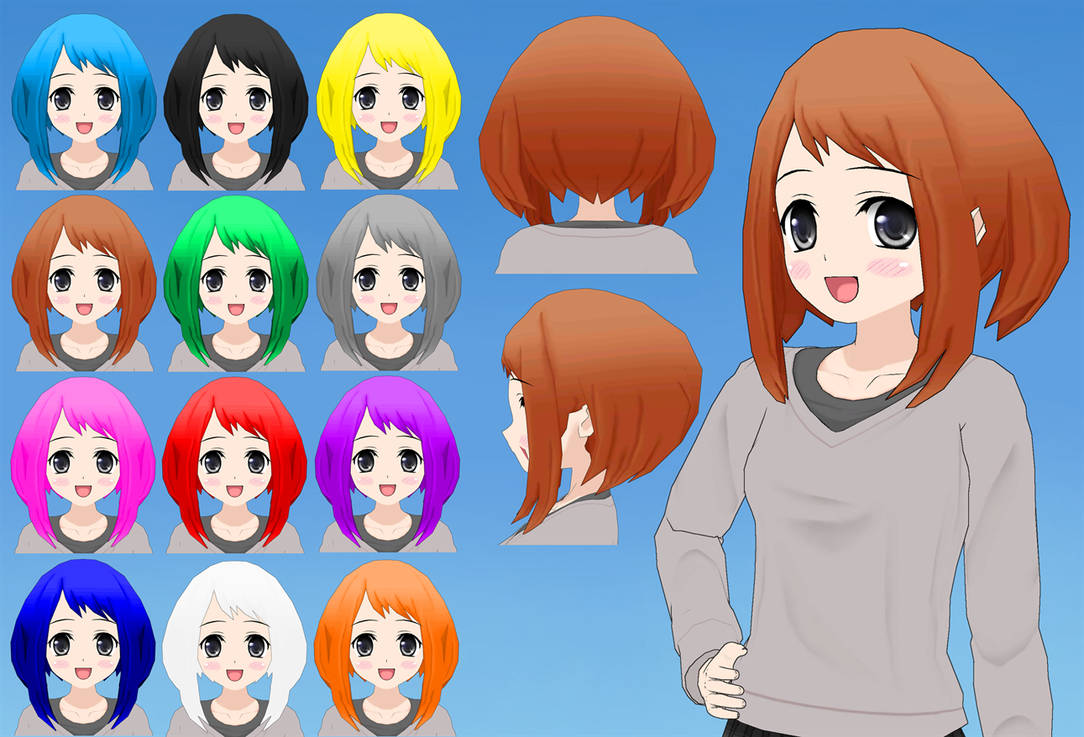 Ochako Hair pack by Daiger1975