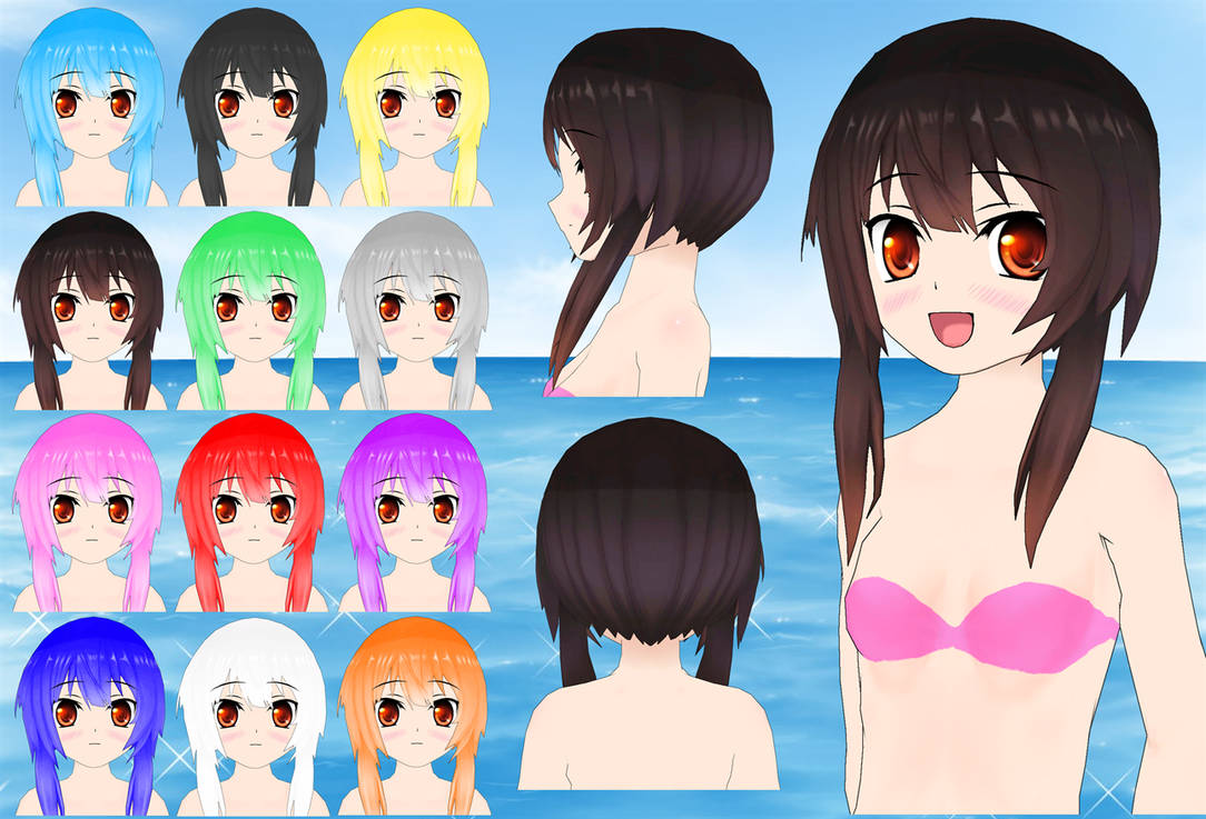 megumin hair 2 pack by daiger1975 on deviantart megumin hair 2 pack by daiger1975 on