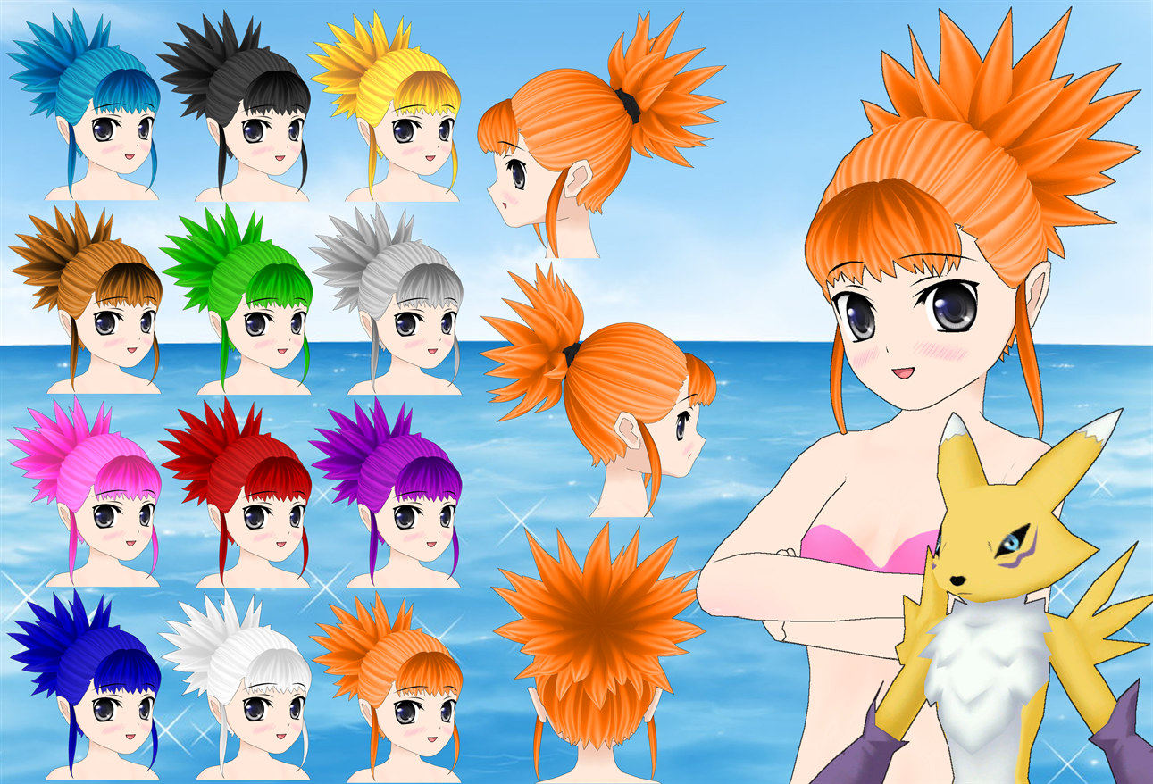 Rika Hair pack by Daiger1975 on DeviantArt