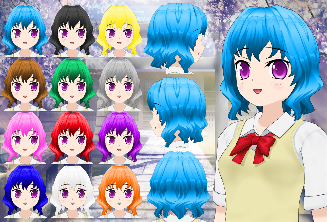 Wavy Short Hair pack by Daiger1975 on DeviantArt