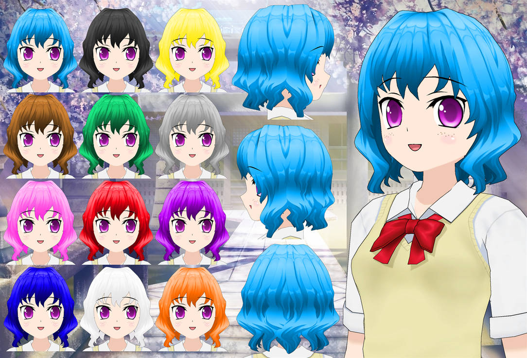 Wavy Short Hair pack by Daiger1975 on DeviantArt
