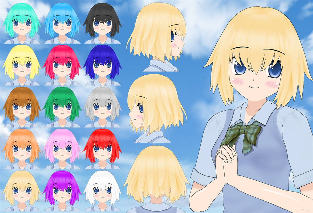 Jeanne Short Hair pack by Daiger1975 on DeviantArt