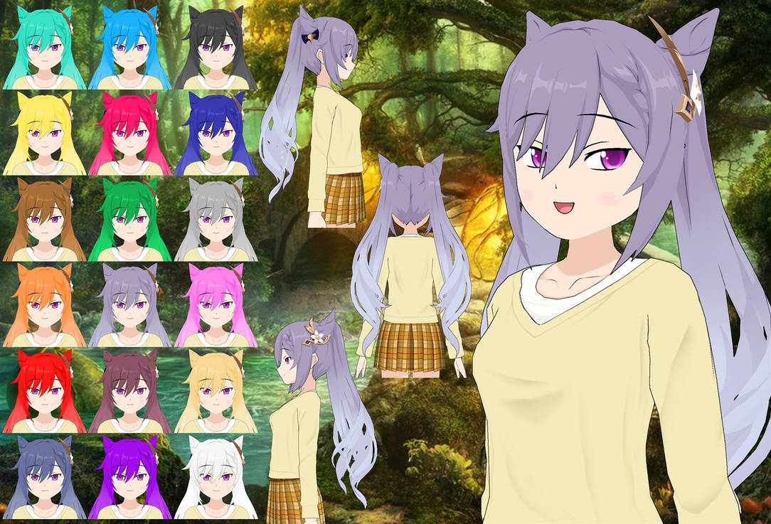 Keqing Hair pack by Daiger1975 on DeviantArt