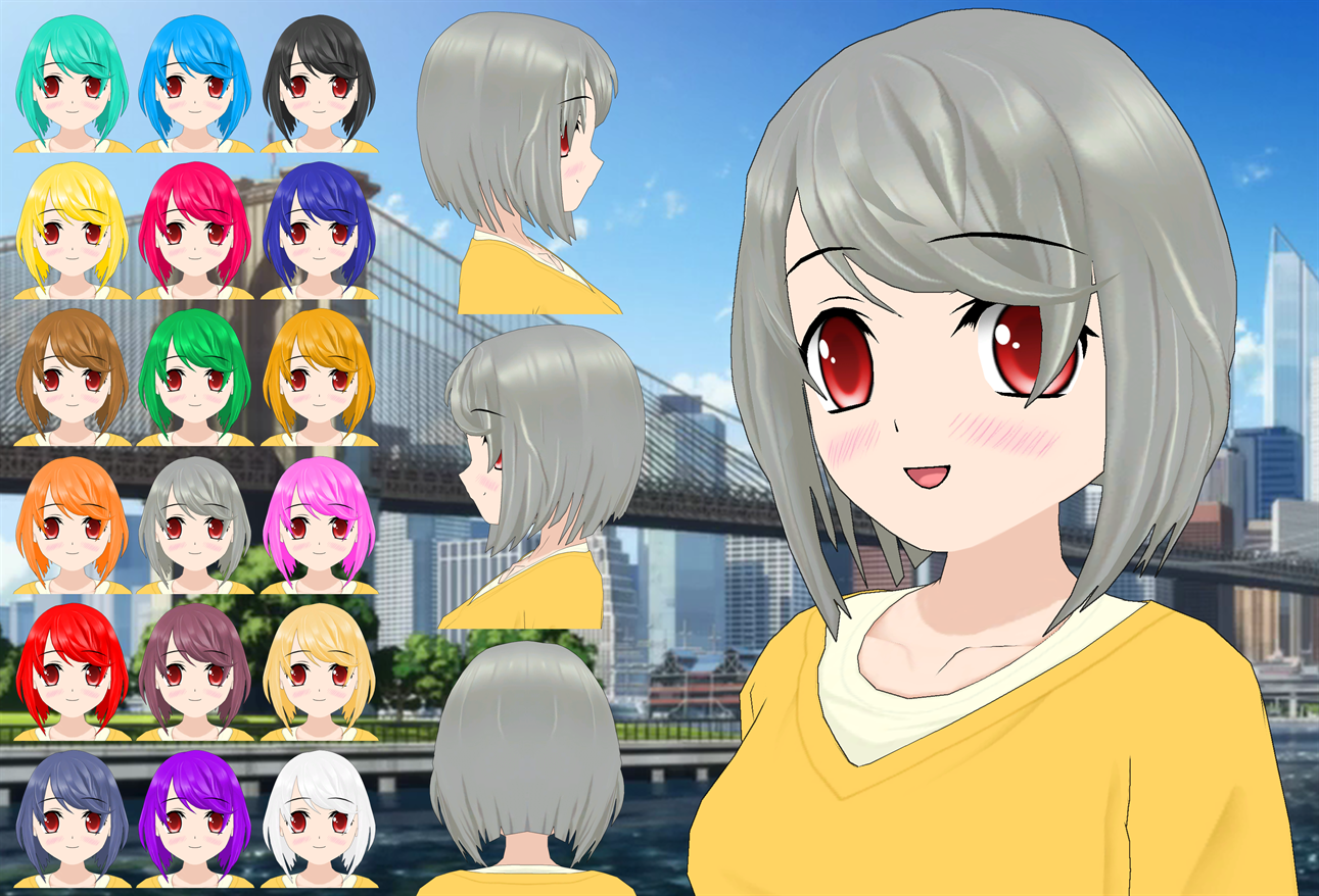 Jeanne D'arc Layered Bob Hair pack by Daiger1975 on DeviantArt
