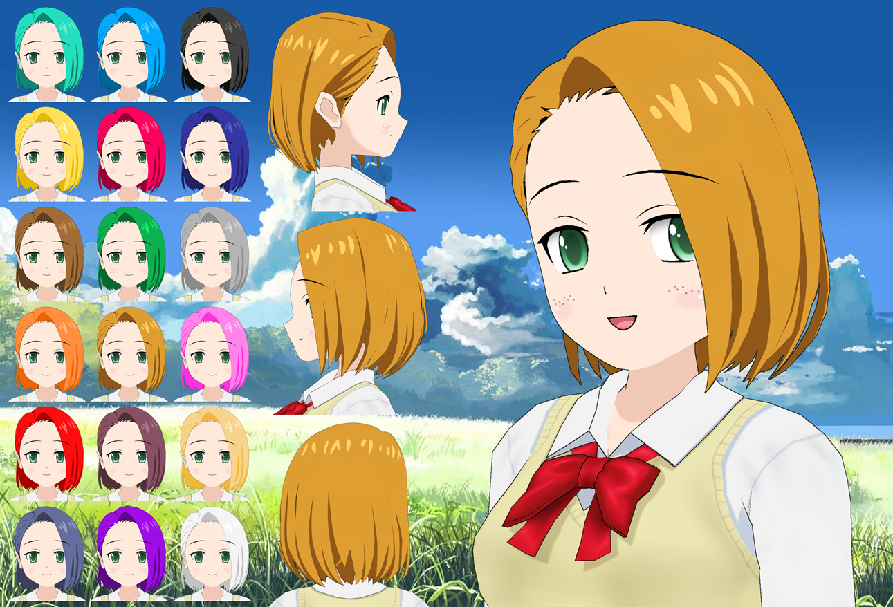 Gerheade Slicked Bob Hair pack by Daiger1975 on DeviantArt