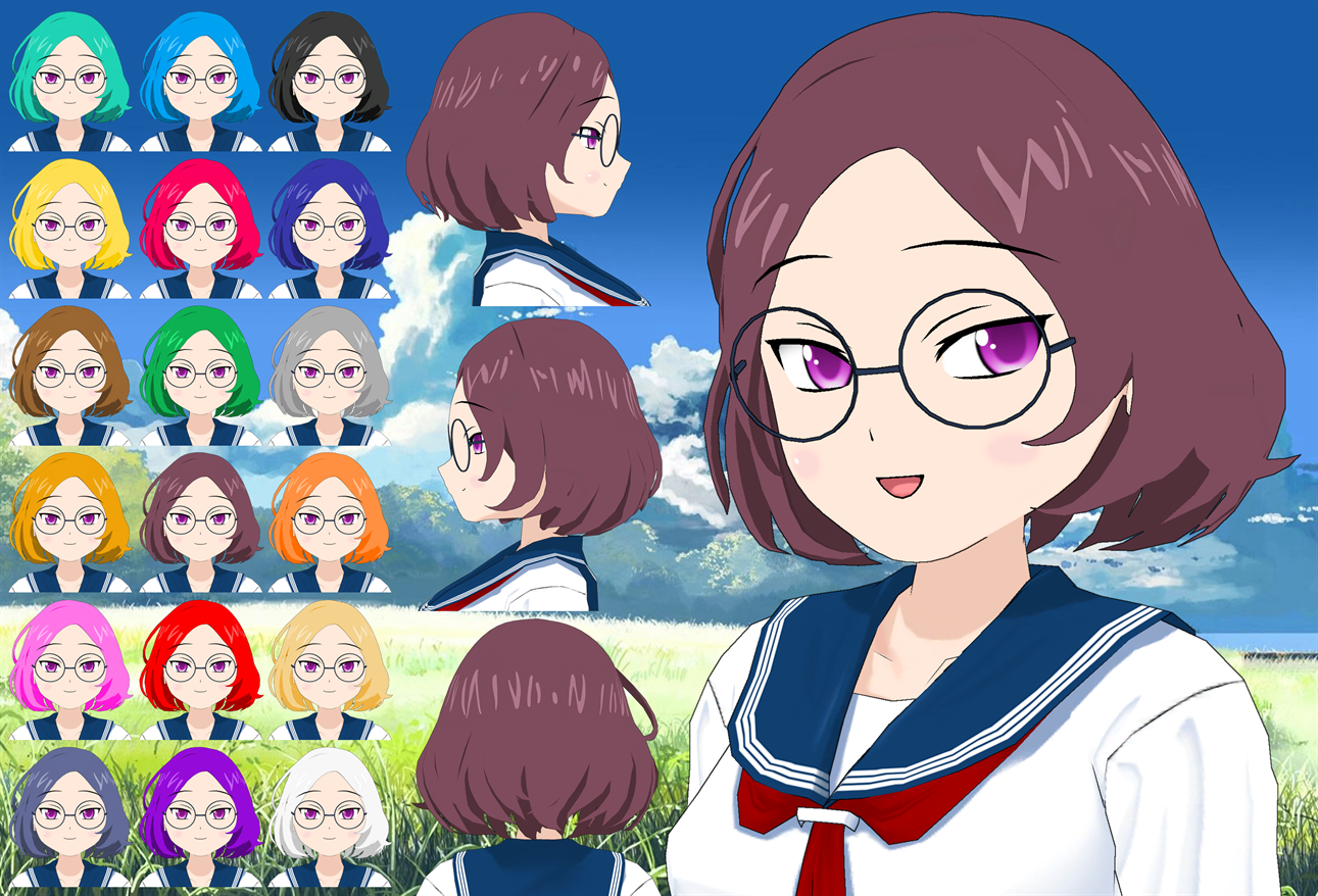 Zaneri Short Wavy Bob Hair pack by Daiger1975 on DeviantArt