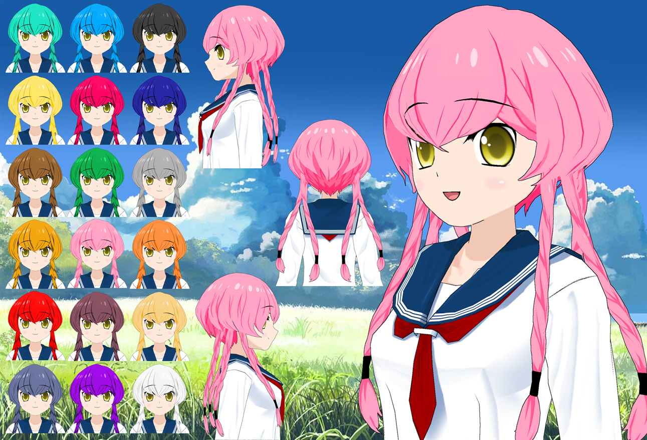 Chiroru Oochagama Hair pack by Daiger1975 on DeviantArt
