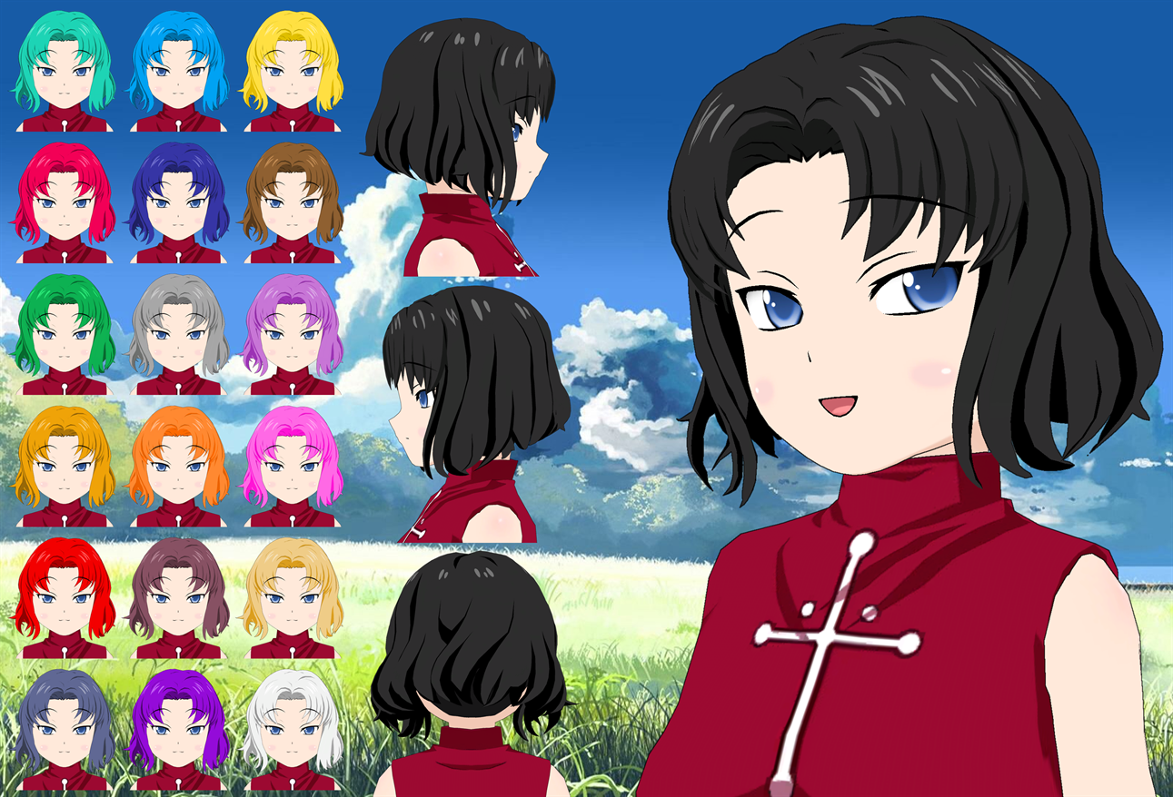 Rin Tohsaka Short Hair pack by Daiger1975 on DeviantArt