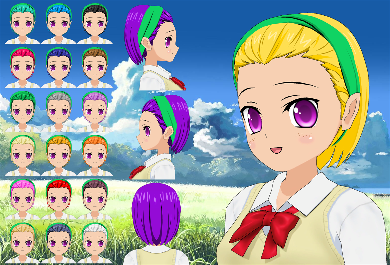 Serena DQ Short Hair pack by Daiger1975 on DeviantArt