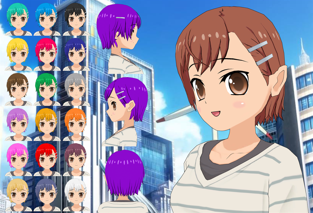 Mikoto Misaka Shorter Hair pack by Daiger1975 on DeviantArt
