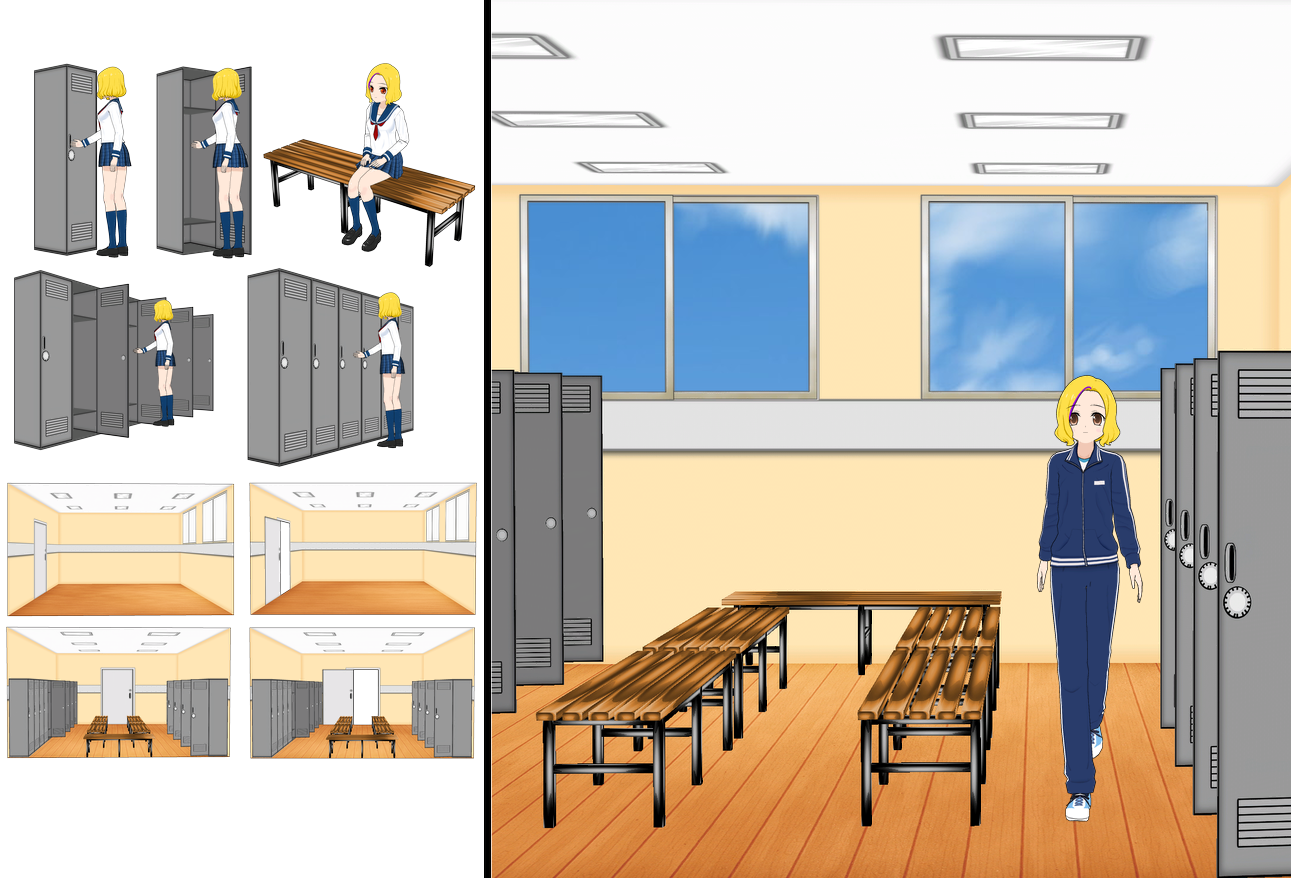 New School Locker Room pack by Daiger1975 on DeviantArt