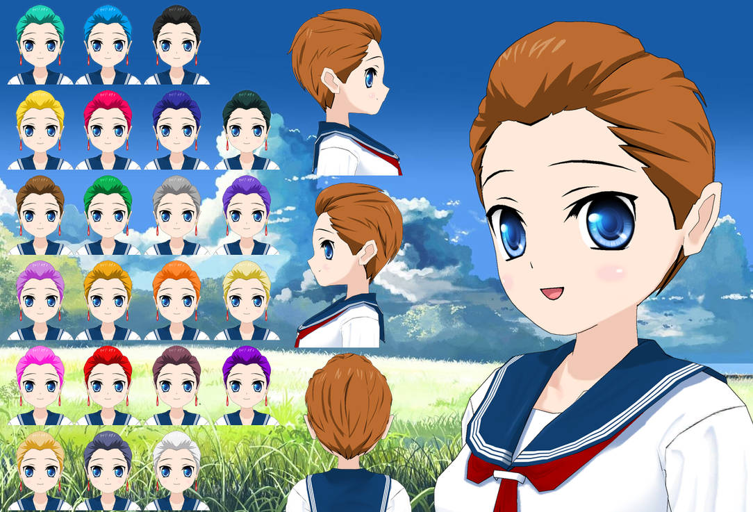 Escanor Short Pompadur Hair pack by Daiger1975 on DeviantArt