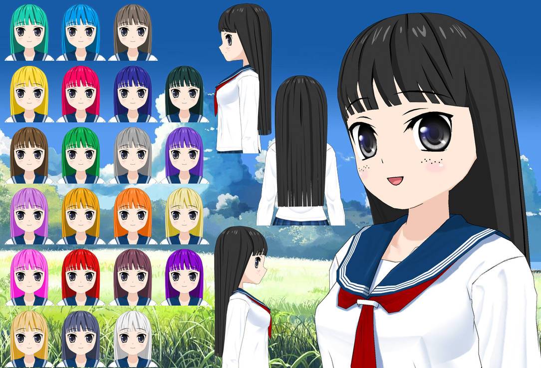 Zena Straight Long Hair pack by Daiger1975 on DeviantArt