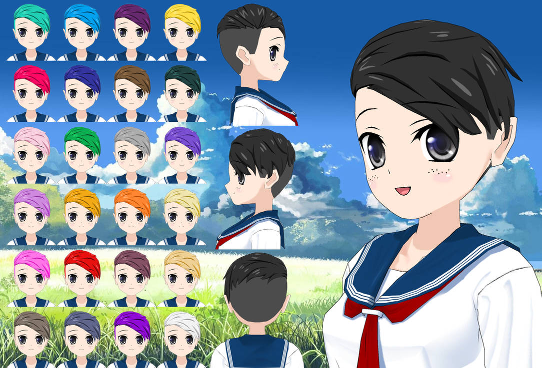 Zeldris Sideswept Undercut Hair pack by Daiger1975 on DeviantArt