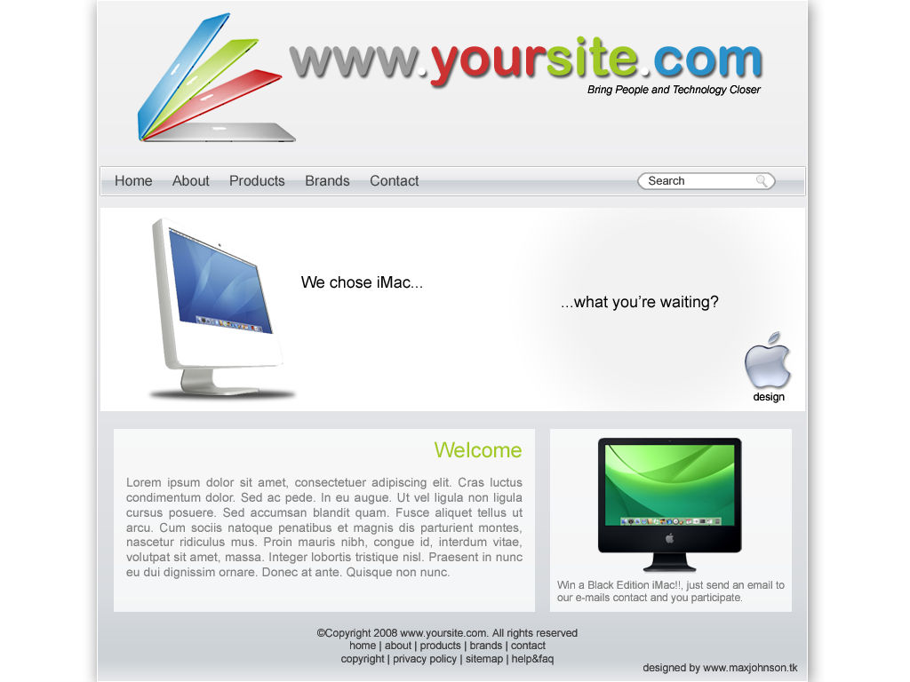 iMac Template by maxjohnson on DeviantArt