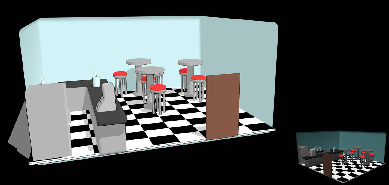 Mmd Stage Simple Smoothie Shop By Puppetpotato On Deviantart