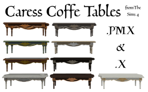 [MMD DL] 'Caress Coffee Table' Pack [The Sims 4]