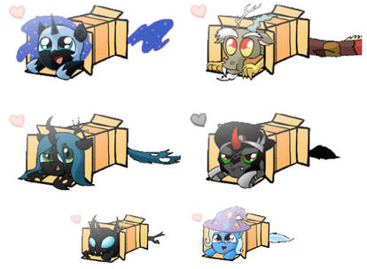 Pony Box Sprays (Villians, transparent)