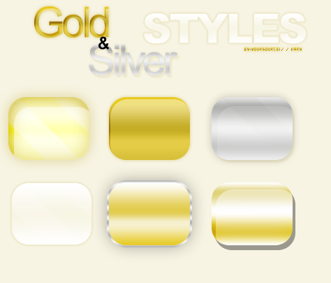 Gold and Silver Styles PS