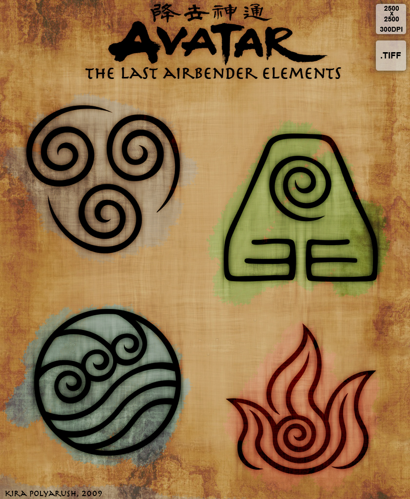 Avatar: TLA 4 Elements [Resource] by KiraPolyarush on DeviantArt