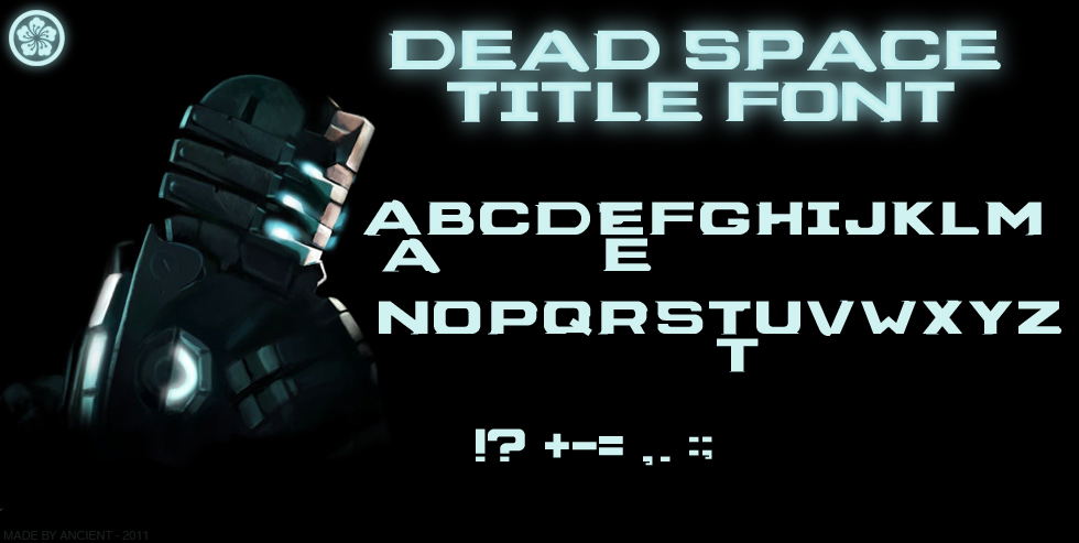 Dead Space Title Font