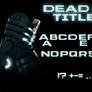 Dead Space Title Font