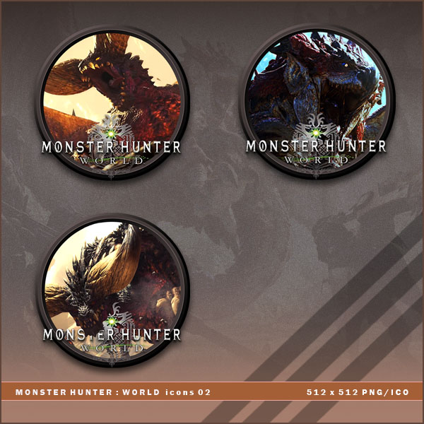Monster Hunter World Icons 02 By Brokennoah On Deviantart