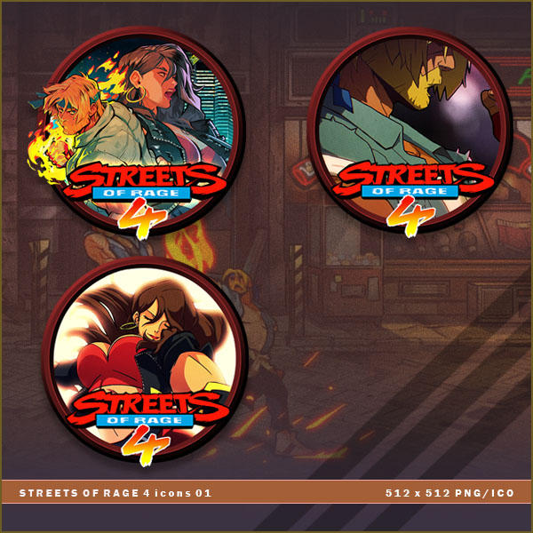Streets Of Rage 4 Icons By Brokennoah On Deviantart