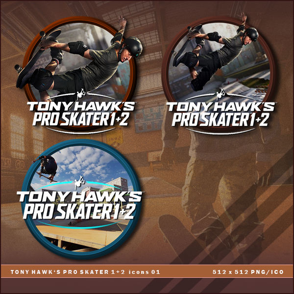 Tony Hawk S Pro Skater 1 And 2 Remaster Icons By Brokennoah On Deviantart