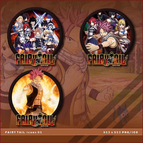 Fairy Tail icons by BrokenNoah on DeviantArt