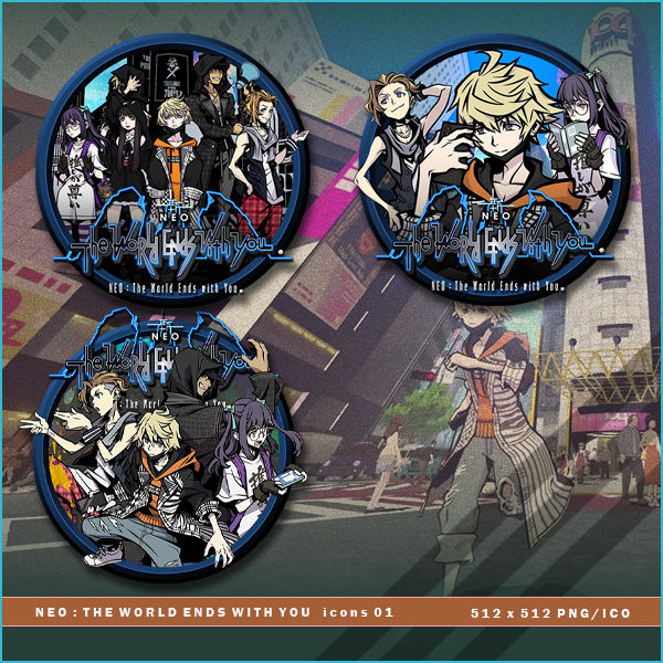 NEO: The World Ends With You icons by BrokenNoah on DeviantArt - Neo The World Ends With You Style