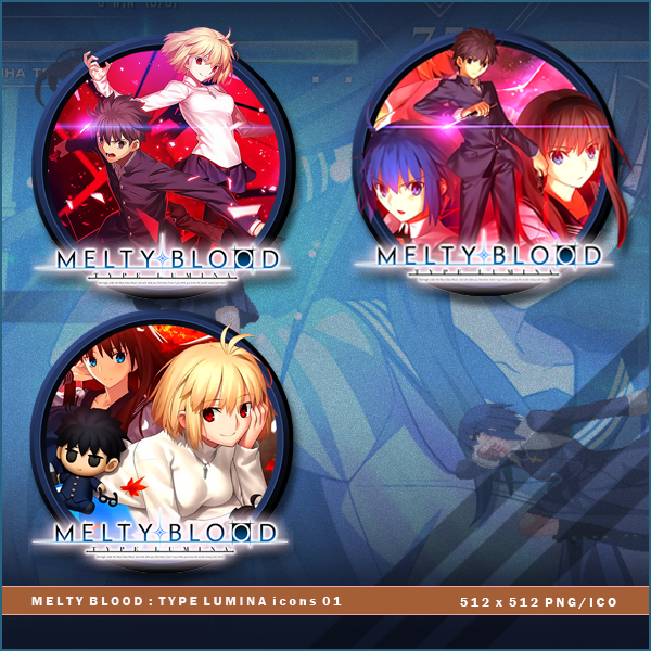 Melty Blood Type Lumina Icons By Brokennoah On Deviantart