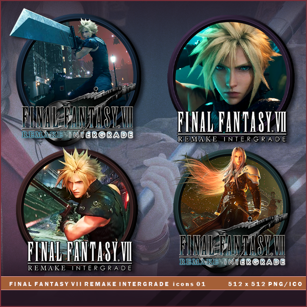 Final Fantasy Vii Remake Intergrade Icons 01 By Brokennoah On Deviantart