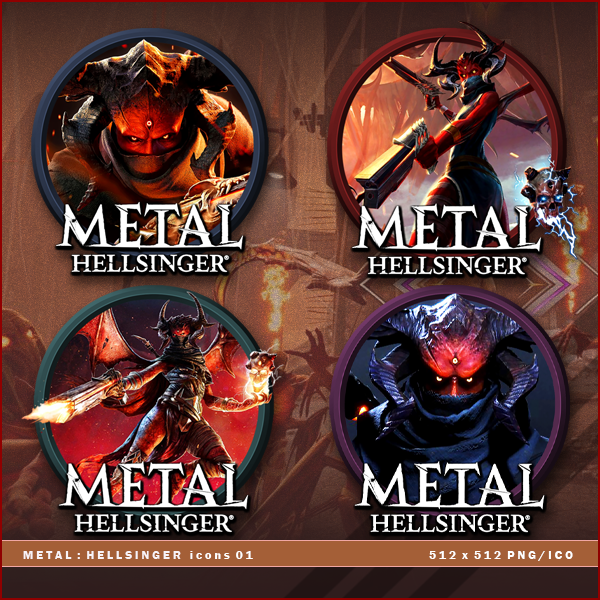 Metal: Hellsinger icons by BrokenNoah on DeviantArt