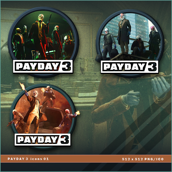 Payday 3 icons by BrokenNoah on DeviantArt