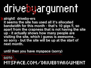 Driveby Argument Site - 2006
