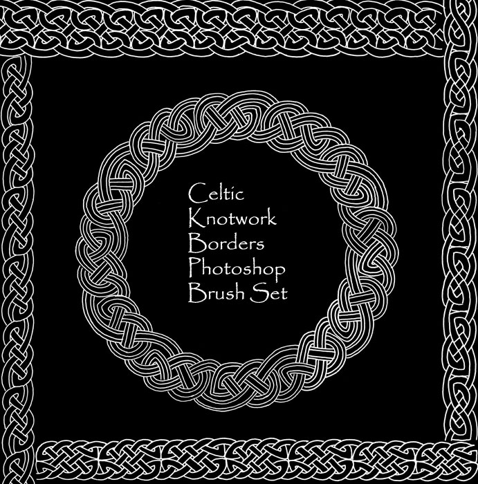 Celtic Knotwork Borders Set