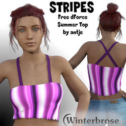 STRIPES Style 49 for Free dForce Summer Top G8F