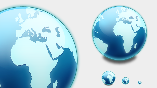 Blue globe