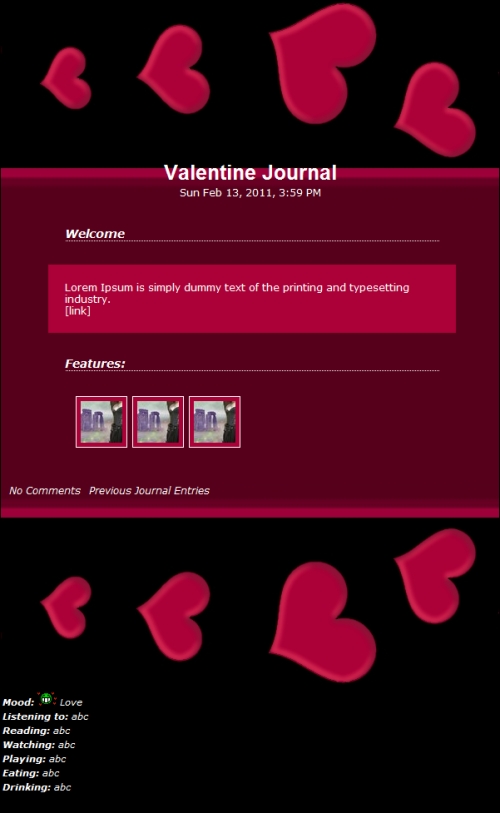 Valentine Journal