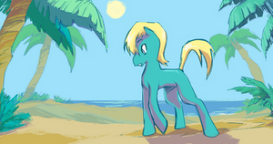 Simple character with background